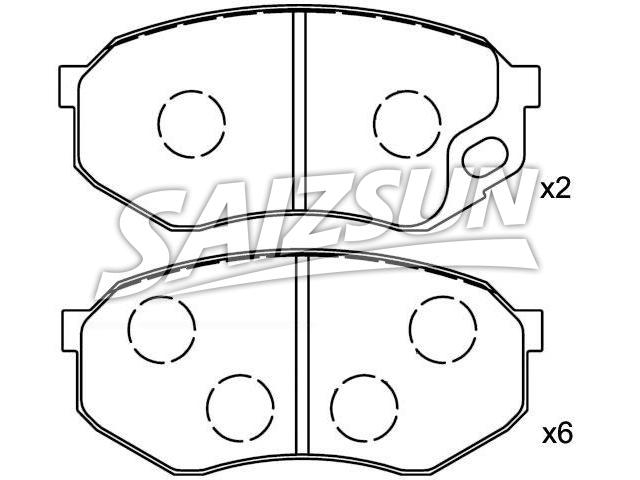 刹车片 Brake Pad Set:MC862939