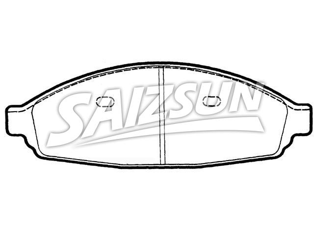 刹车片 Brake Pad Set:3W1Z-2001-AA