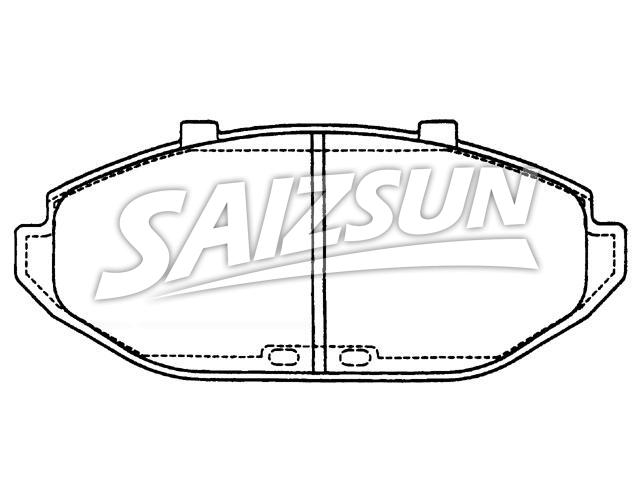 刹车片 Brake Pad Set:1W1Z-2001-AA