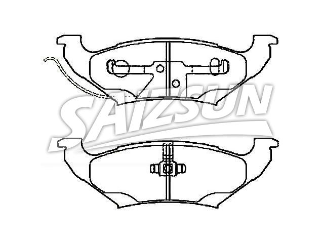 刹车片 Brake Pad Set:5014036AA
