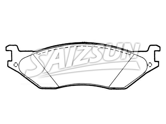 刹车片 Brake Pad Set:F81Z-2001-AA
