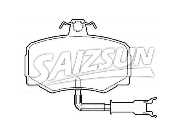 刹车片 Brake Pad Set:JLM1281