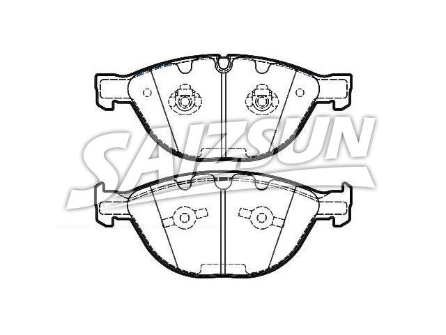 刹车片 Brake Pad Set:34 11 6 763 652