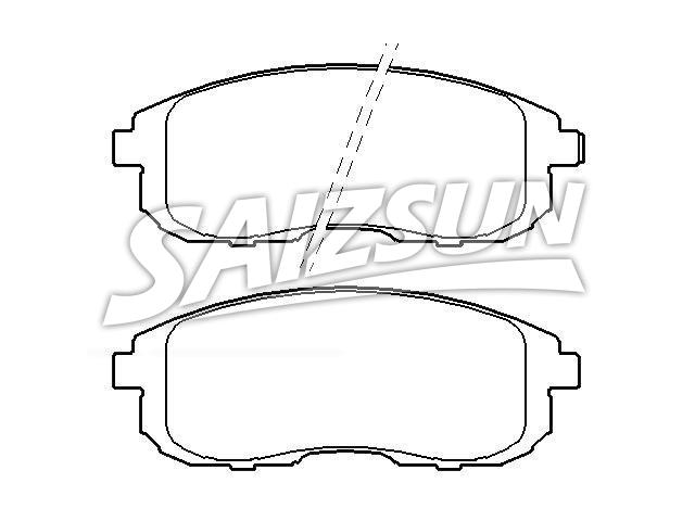 刹车片 Brake Pad Set:55810-80J51