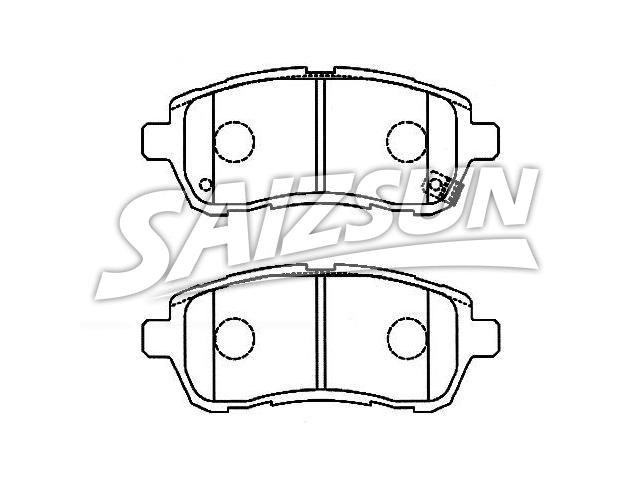 刹车片 Brake Pad Set:D6Y1-33-28Z