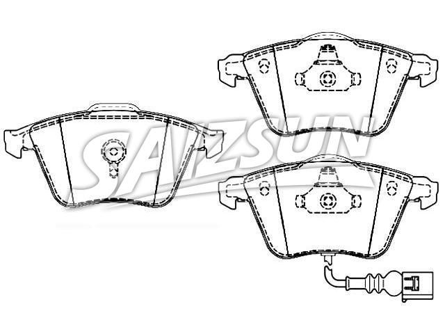 刹车片 Brake Pad Set:8J0 698 151 A