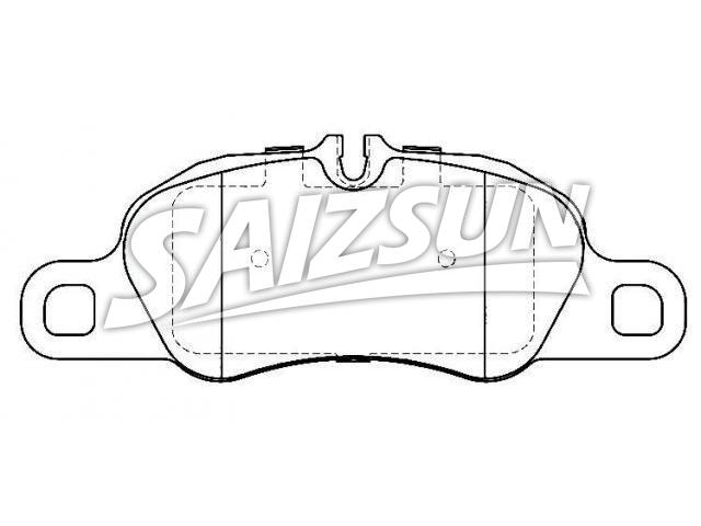 刹车片 Brake Pad Set:997 351 938 03