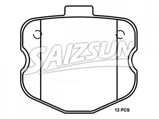 刹车片 Brake Pad Set:19121809