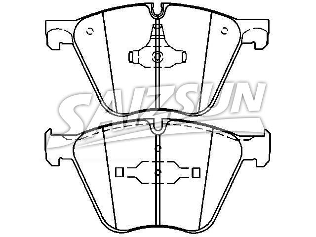 刹车片 Brake Pad Set:34 11 6 783 554