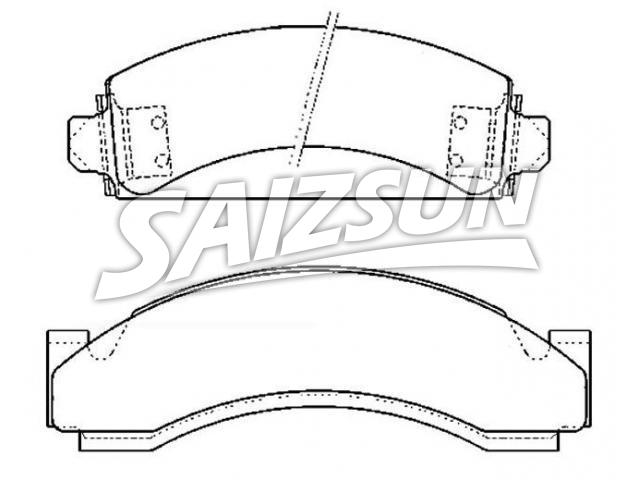 刹车片 Brake Pad Set:D543-7081
