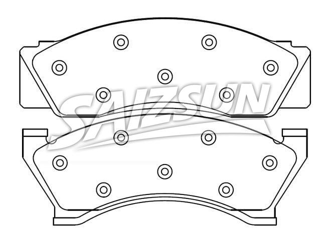刹车片 Brake Pad Set:D5DZ-2200-D