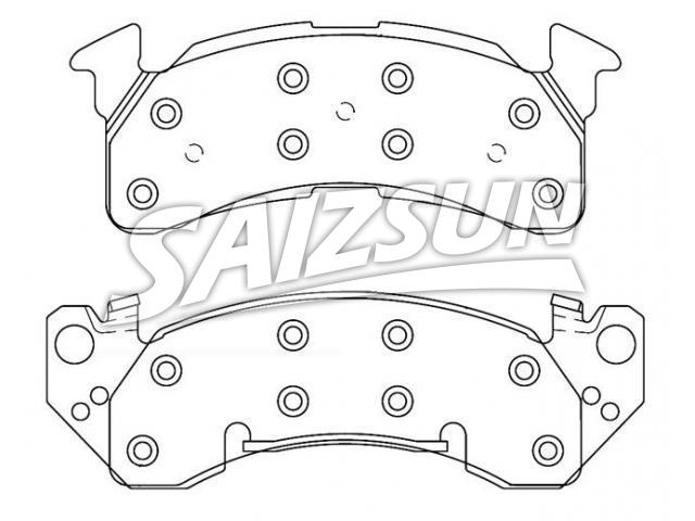 刹车片 Brake Pad Set:D392-7280A