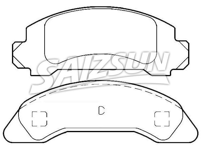 刹车片 Brake Pad Set:E69Z-2001-A