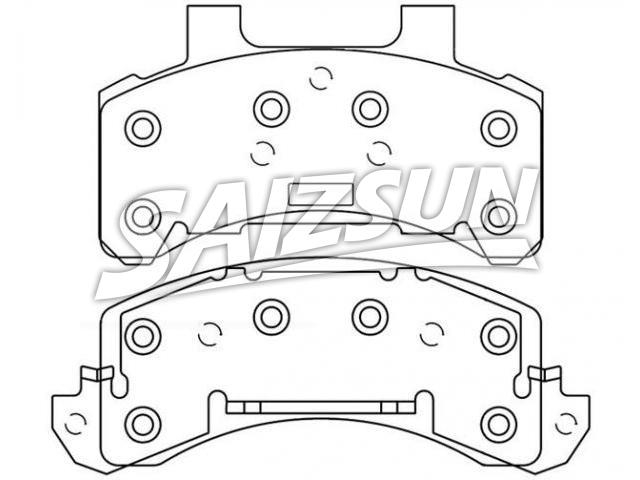 刹车片 Brake Pad Set:D159-7070B
