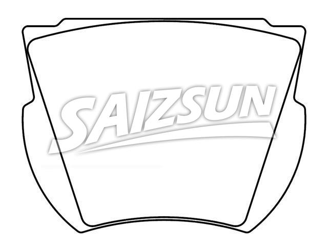 刹车片 Brake Pad Set:D25-709