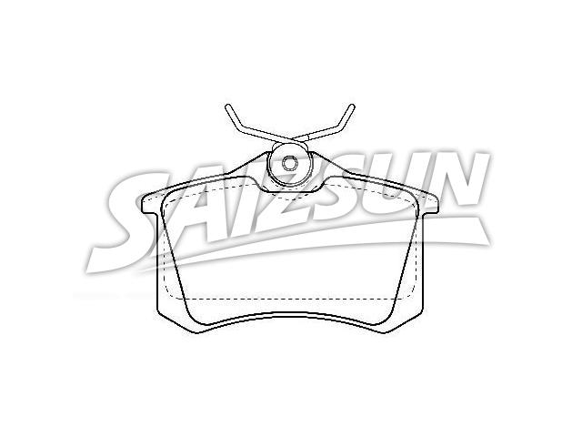刹车片 Brake Pad Set:7M0 698 451