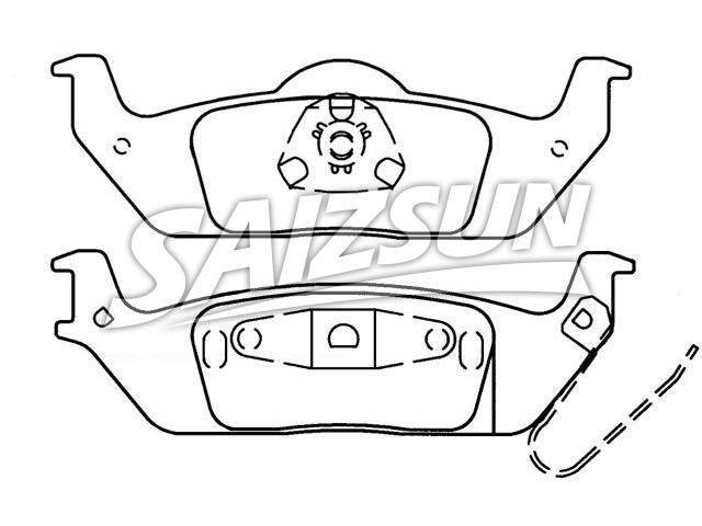 刹车片 Brake Pad Set:AL3Z-2200-A