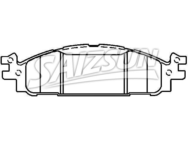 刹车片 Brake Pad Set:BB5Z-2001-A