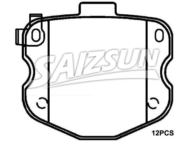 刹车片 Brake Pad Set:19153019