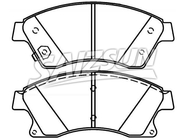 刹车片 Brake Pad Set:13356286