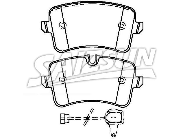 刹车片 Brake Pad Set:4H0 698 451 A