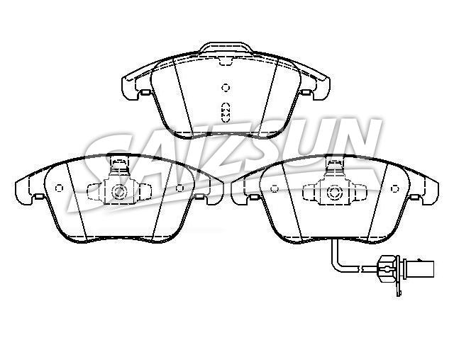 刹车片 Brake Pad Set:8K0 698 151 F
