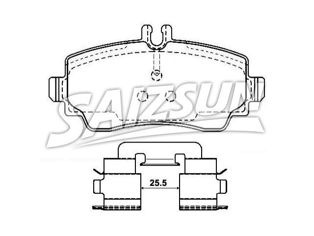 刹车片 Brake Pad Set:168 420 14 20