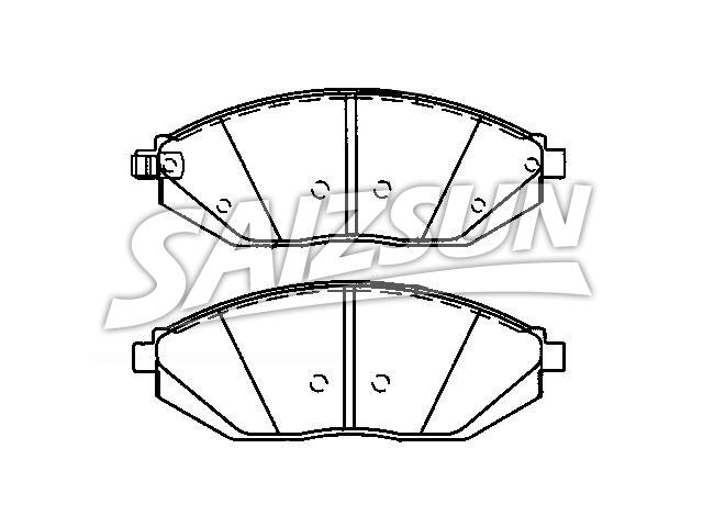 刹车片 Brake Pad Set:96682858