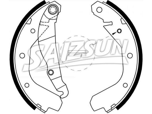 刹车蹄片 Brake Shoe Set:160 674