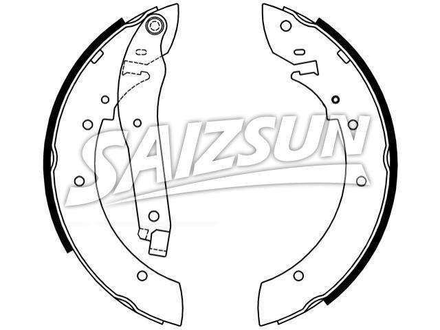 刹车蹄片 Brake Shoe Set:4241.52