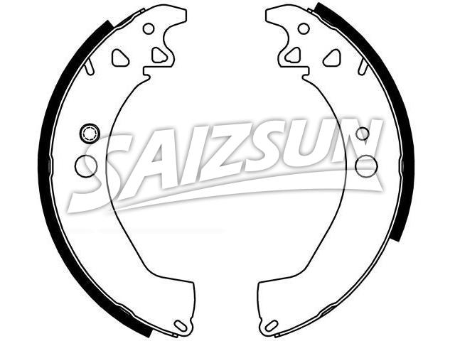 刹车蹄片 Brake Shoe Set:4238.38