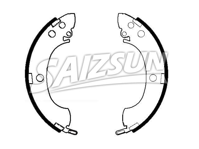 刹车蹄片 Brake Shoe Set:MB 858876