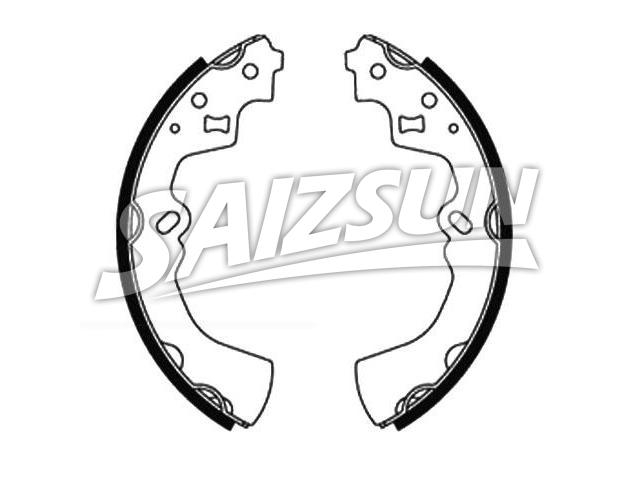 刹车蹄片 Brake Shoe Set:H029-26-310