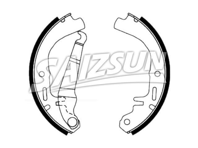 刹车蹄片 Brake Shoe Set:1605 297