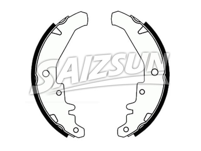 刹车蹄片 Brake Shoe Set:7078585