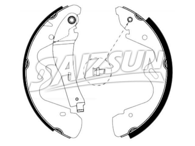 刹车蹄片 Brake Shoe Set:44060-0X825