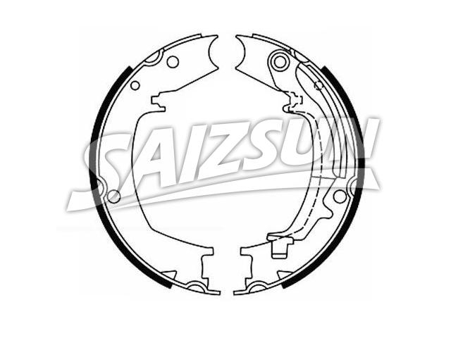刹车蹄片 Brake Shoe Set:58350-26A10