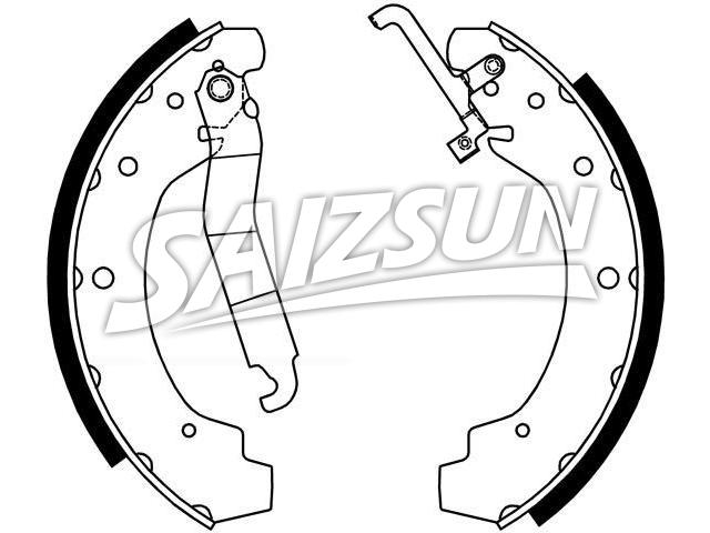 刹车蹄片 Brake Shoe Set:291 698 527 BX