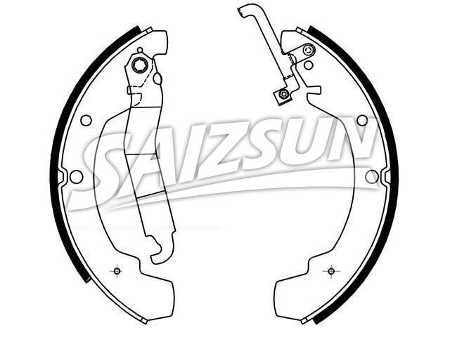 刹车蹄片 Brake Shoe Set:281 698 527 GV