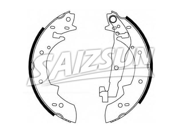 刹车蹄片 Brake Shoe Set:60 25 170 699