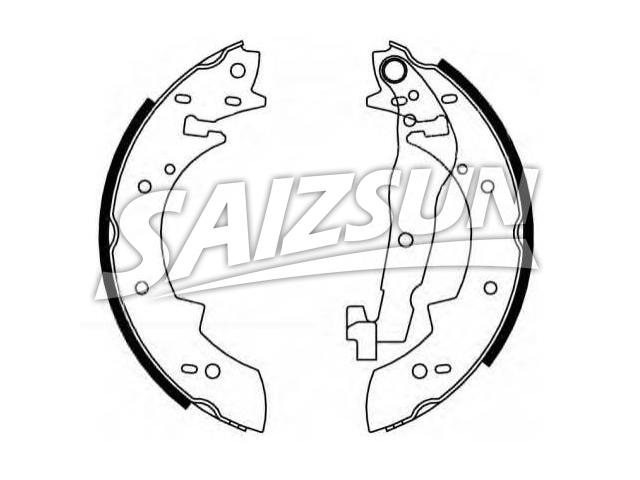 刹车蹄片 Brake Shoe Set:77 01 202 729