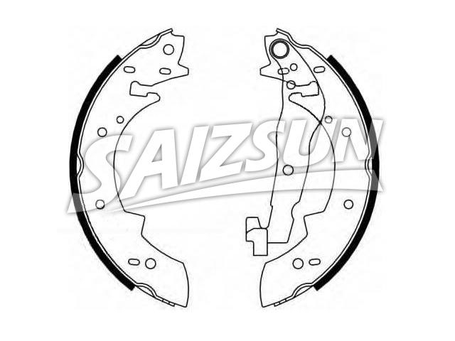 刹车蹄片 Brake Shoe Set:77 01 203 697