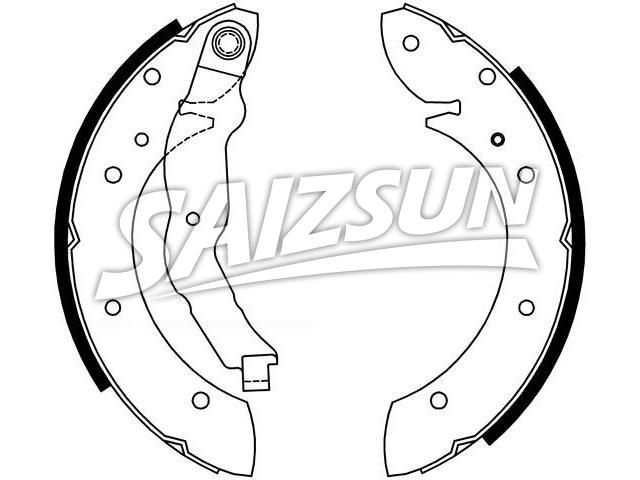刹车蹄片 Brake Shoe Set:77 01 349 642