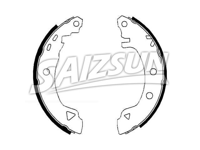 刹车蹄片 Brake Shoe Set:77 01 203 749