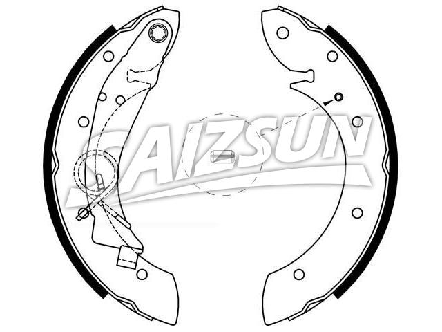 刹车蹄片 Brake Shoe Set:4241.K8