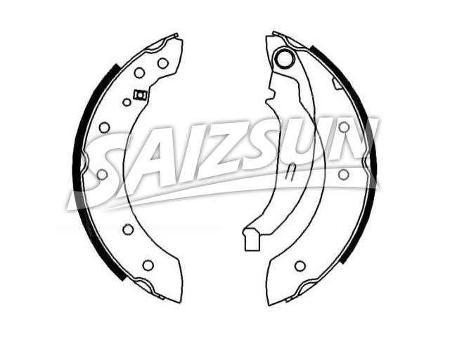 刹车蹄片 Brake Shoe Set:4241.4F
