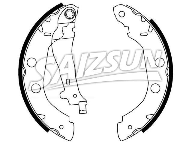 刹车蹄片 Brake Shoe Set:77 01 205 517