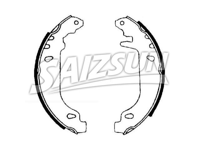 刹车蹄片 Brake Shoe Set:4241.3L