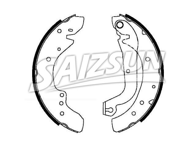 刹车蹄片 Brake Shoe Set:77 01 202 720