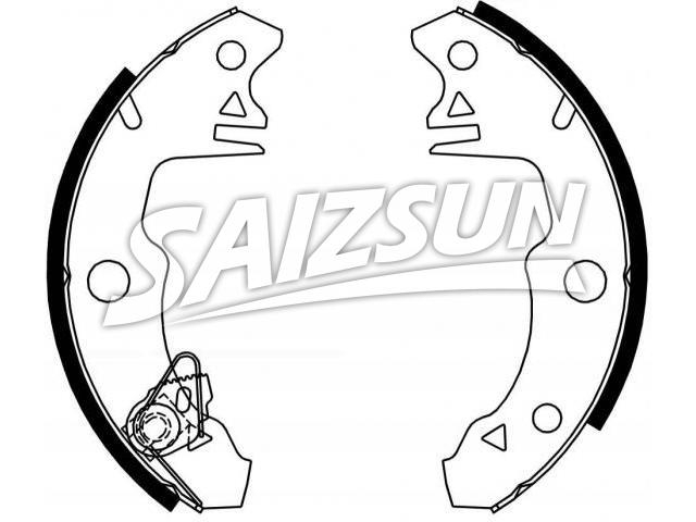 刹车蹄片 Brake Shoe Set:4241.99